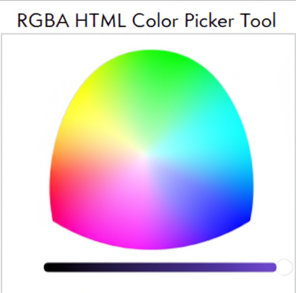 RGBA HTML Color Picker Tool