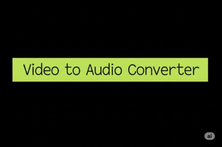 Video to Audio Converter